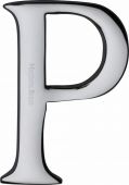 C1565 2 P-PC Heritage Brass Alphabet P Pin Fix 51mm (2") Polished Chrome Finish