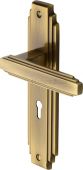 AST5900-AT Heritage Brass Door Handle Lever Lock Astoria Design Antique Brass Finish