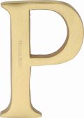 C1565 2 P-SB Heritage Brass Alphabet P Pin Fix 51mm (2") Satin Brass Finish