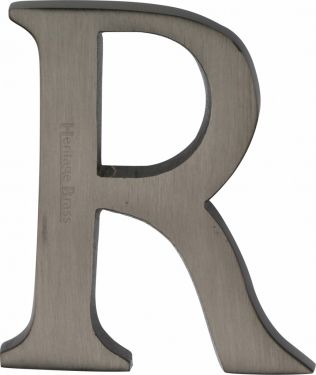 Click Here To Enlarge This Photo Of C1565 2 R-MB Heritage Brass Alphabet R Pin Fix 51mm (2") Matt Bronze Finish