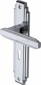 AST5900-PC Heritage Brass Door Handle Lever Lock Astoria Design Polished Chrome Finish