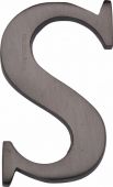 C1565 2 S-MB Heritage Brass Alphabet S Pin Fix 51mm (2") Matt Bronze Finish