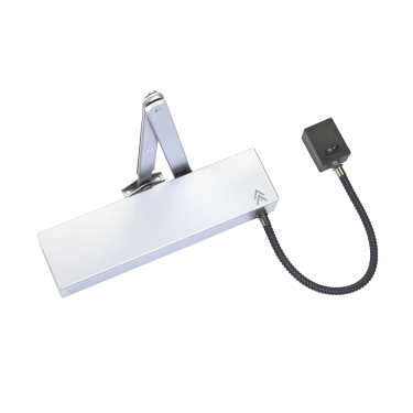 Click Here To Enlarge This Photo Of L25761 - FREEMAN & PARDOE ARROW 623 Size 4 Hold Open/Swing Free E-Mag Door Closer - Satin Stainless Steel