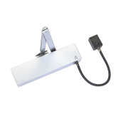 L25761 - FREEMAN & PARDOE ARROW 623 Size 4 Hold Open/Swing Free E-Mag Door Closer - Satin Stainless Steel
