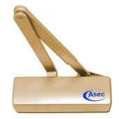 AS3010 - ASEC Classic Size 3-4 Overhead Door Closer - Polished Brass