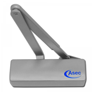 Click Here To Enlarge This Photo Of AS3050 - ASEC Classic Size 3-4 Overhead Door Closer - Satin Stainless Steel