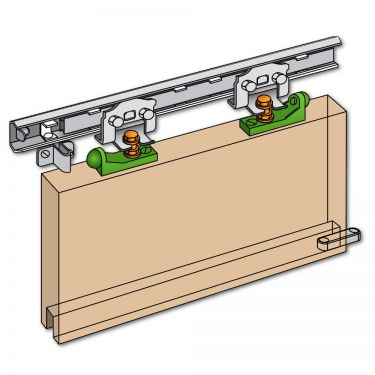 Click Here To Enlarge This Photo Of 1193 - HENDERSON J4 Marathon Junior Single Track Sliding Door Gear (900-1050mm Opening Width)