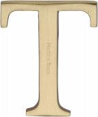 C1565 2 T-SB Heritage Brass Alphabet T Pin Fix 51mm (2") Satin Brass Finish