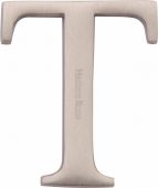 C1565 2 T-SN Heritage Brass Alphabet T Pin Fix 51mm (2") Satin Nickel Finish