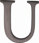 C1565 2 U-MB Heritage Brass Alphabet U Pin Fix 51mm (2") Matt Bronze Finish