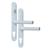 AS11895 - Asec White Espagnolette Handles - 68mm Centres - 210mm Screw Centres - 240mm Backplate