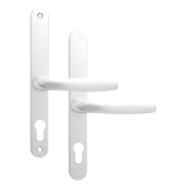 AS11905 - Asec White Espagnolette Handles - 68mm Centres - 210mm Screw Centres - 240mm Backplate