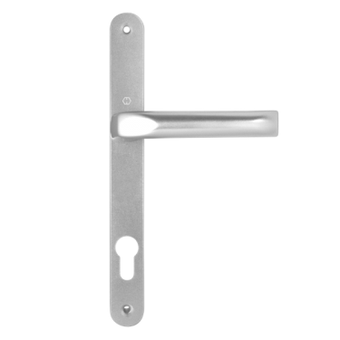 Click Here To Enlarge This Photo Of L15456 - Hoppe Silver Espagnolette Handles - 92mm Centres - 215mm Screw Centres - 241mm Backplate
