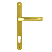 L15457 - Hoppe Gold Espagnolette Handles - 92mm Centres - 215mm Screw Centres - 241mm Backplate
