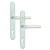 L17788 - Yale White Espagnolette Handles R/H - 92mm Centres - Adjustable Screw Centres - 270mm Backplate
