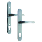 L17789 - Yale Polished Chrome Espagnolette Handles R/H - 92mm Centres - Adjustable Screw Centres - 270mm Backplate
