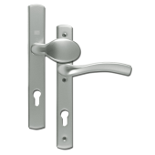 L18460 - WINKHAUS Silver Espagnolette Handles R/H - 92mm Centres - 214mm Screw Centres - 260mm Backplate