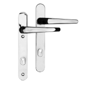 L20889 - ERA Polished Chrome Espagnolette Handles - 95mm Centres - 122mm Screw Centres - 221mm Backplate