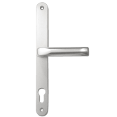 L26950 - Hoppe Silver Espagnolette Handles - 92/62mm Centres - 240mm Screw Centres - 270mm Backplate
