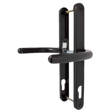Click Here To Enlarge This Photo Of L29814 - Fab & Fix Black Espagnolette Handles - 92mm Centres - 240mm Screw Centres - 270mm Backplate