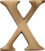 C1565 2 X-AT Heritage Brass Alphabet X Pin Fix 51mm (2") Antique Brass Finish