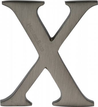Click Here To Enlarge This Photo Of C1565 2 X-MB Heritage Brass Alphabet X Pin Fix 51mm (2") Matt Bronze Finish