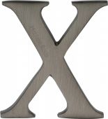 C1565 2 X-MB Heritage Brass Alphabet X Pin Fix 51mm (2") Matt Bronze Finish