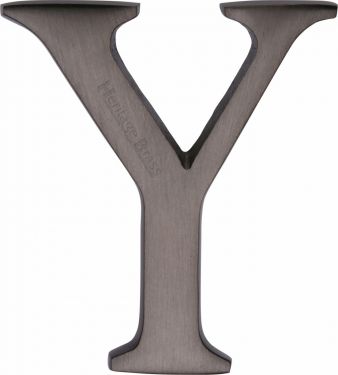 Click Here To Enlarge This Photo Of C1565 2 Y-MB Heritage Brass Alphabet Y Pin Fix 51mm (2") Matt Bronze Finish