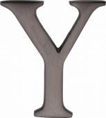 C1565 2 Y-MB Heritage Brass Alphabet Y Pin Fix 51mm (2") Matt Bronze Finish