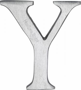 Click Here To Enlarge This Photo Of C1565 2 Y-SC Heritage Brass Alphabet Y Pin Fix 51mm (2") Satin Chrome Finish