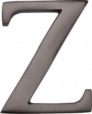 Click Here To Enlarge This Photo Of C1565 2 Z-MB Heritage Brass Alphabet Z Pin Fix 51mm (2") Matt Bronze Finish