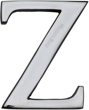 Click Here To Enlarge This Photo Of C1565 2 Z-PC Heritage Brass Alphabet Z Pin Fix 51mm (2") Polished Chrome Finish