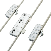 L30306 - WINKHAUS STV Trulock Latch & Deadbolt Split Spindle Multipoint Lock - 2 Hooks - 55/92 - L/H - 20mm Radius Faceplate (2760273)