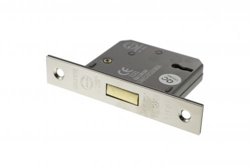 Click Here To Enlarge This Photo Of Atlantic - ALKDEAD3LK3PN 3 Lever Key Deadlock [CE] 3" - Polished Nickel
