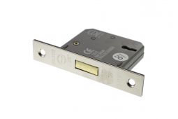 Atlantic - ALKDEAD3LK3PN 3 Lever Key Deadlock [CE] 3" - Polished Nickel
