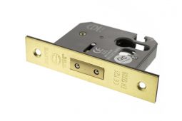 Atlantic - ALKDEADE3PB Euro Profile Mortice Deadlock [CE] 3" - Polished Brass