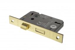Atlantic - ALKSASH3LK25PB 3 Lever Key Sashlock [CE] 2.5" - Polished Brass
