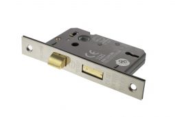 Atlantic - ALKSASH3LK25PN 3 Lever Key Sashlock [CE] 2.5" - Polished Nickel