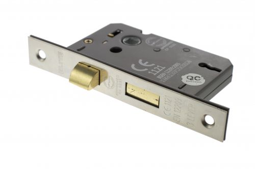 Click Here To Enlarge This Photo Of Atlantic - ALKSASH3LK25SN 3 Lever Key Sashlock [CE] 2.5" - Satin Nickel