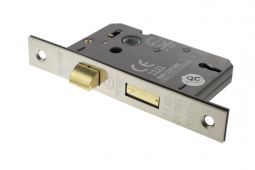 Atlantic - ALKSASH3LK25SN 3 Lever Key Sashlock [CE] 2.5" - Satin Nickel