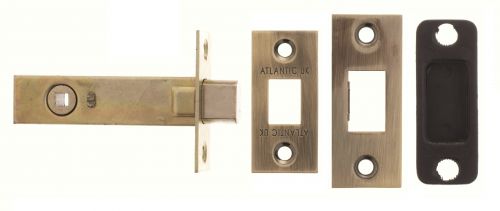 Click Here To Enlarge This Photo Of Atlantic - ADB4AB Tubular Mortice Deadbolt 4" - Antique Brass