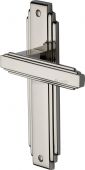 AST5910-PNF Heritage Brass Door Handle Lever Latch Astoria Design Polished Nickel Finish
