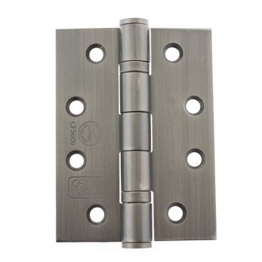 Click Here To Enlarge This Photo Of Atlantic - AH1433MBN Grade 13 Fire Rated Ball Bearing Hinges 4" x 3" x 3mm - Matt Gun Metal