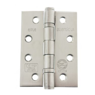 Click Here To Enlarge This Photo Of Atlantic - AH1433SSS Grade 13 Fire Rated Ball Bearing Hinges 4" x 3" x 3mm - Satin Stainless Steel