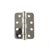 Atlantic - AHR1433PSS(3) Grade 13 Fire Rated Radius Corner Ball Bearing Hinges 4" x 3" x 3mm - Polished Stainless Steel (Pack of 3)