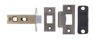 Atlantic - AL25MBN Bolt Through Tubular Mortice Latch 2.5" - Matt Gun Metal