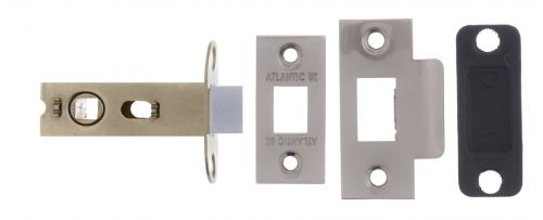 Click Here To Enlarge This Photo Of Atlantic - AL25SN Bolt Through Tubular Mortice Latch 2.5" - Satin Nickel