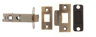Atlantic - AL3AB Heavy Duty Bolt Through Tubular Mortice Latch 3" - Antique Brass