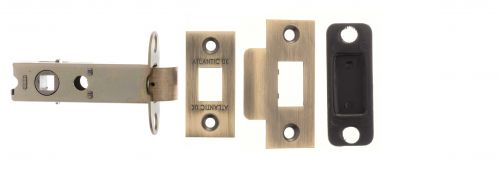 Click Here To Enlarge This Photo Of Atlantic - AL3MAB Heavy Duty Bolt Through Tubular Mortice Latch 3" - Matt Antique Brass