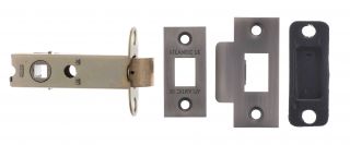 Atlantic - AL3MBN Heavy Duty Bolt Through Tubular Mortice Latch 3" - Matt Gun Metal